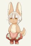  1girl :3 absolutely_mad addest_is_gay artist_request bad_source blush clothes cute cutest_thing_ever god_bless_nanachi made_in_abyss nanachi_(made_in_abyss) not_furry orange_eyes source_request upset whiskers white_hair 