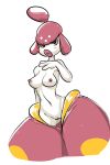  2014 blush breasts female hi_res humanoid medicham nintendo nipples not_furry pok&eacute;mon pok&eacute;mon_(species) pussy simple_background solo video_games white_background ylwkirby 
