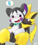  animal_genitalia animal_penis balls battery blush clyndemoon emolga erection eyewear female glasses male male/female nintendo on_top penis pok&eacute;mon pok&eacute;mon_(species) pussy reverse_cowgirl_position scarf sex video_games zerora 