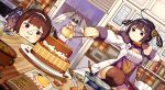  :3 ahoge animal_ears azur_lane bangs bare_shoulders black_hair blush book breasts brown_hair brown_legwear bunny_ears cake camisole china_dress chinese_clothes chopsticks cleavage closed_mouth commentary dress dutch_angle eyebrows_visible_through_hair fingernails food forte fur-trimmed_jacket fur_trim hair_ornament hair_rings hairband hairpods holding holding_chopsticks indoors jacket knife laffey_(azur_lane) long_hair long_sleeves medium_breasts multiple_girls ning_hai_(azur_lane) off_shoulder open_book open_clothes open_jacket pelvic_curtain ping_hai_(azur_lane) pink_jacket pleated_skirt puffy_long_sleeves puffy_sleeves purple_dress purple_eyes red_eyes red_hairband red_skirt shaded_face silver_hair skirt standing standing_on_one_leg thighhighs translation_request twintails v-shaped_eyebrows wavy_mouth whisk white_camisole white_hairband white_jacket 