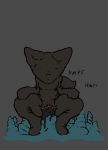  anthro canine clothing crouching dildo dildo_sitting female fox improvised_dildo improvised_sex_toy mammal masturbation penetration pussy pussy_juice rubber rubber_suit sex_toy simple_background solo sorrynothing tiny_fox_(sorrynothing) vaginal vaginal_penetration 