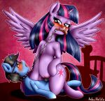  2018 anibaruthecat blush chain collar cutie_mark digital_media_(artwork) domination duo equine fan_character feathered_wings feathers female female_domination friendship_is_magic hair hi_res horn long_hair male male/female male_penetrating mammal my_little_pony penetration penis pussy twilight_sparkle_(mlp) unicorn vaginal vaginal_penetration winged_unicorn wings young 
