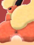  2018 anthro anus big_butt blush bubble_butt butt canine cum digital_media_(artwork) dog duo eeveelution female feral flareon fur hair huge_butt invalid_tag looking_at_viewer looking_back male male/female mammal nintendo nude penetration penis pok&eacute;mon pok&eacute;mon_(species) pussy red_fur riding sex simple_background sitting smile traashmann video_games wide_hips yellow_fur 