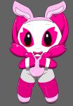  ... 2018 blush bunny_costume camel_toe clothed clothing costume fake_ears fake_rabbit_ears female grey_background hi_res looking_at_viewer not_furry olympics pink_body simple_background solo tatwuyan unknown_character unknown_species white_body 