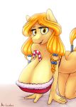  2017 absurd_res anthro anthrofied big_breasts breasts clothing digital_media_(artwork) earth_pony equine female friendship_is_magic hair hi_res horse huge_breasts loneless-art mammal my_little_pony pony solo 