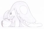  ambiguous_gender ikakins mawile nintendo pok&eacute;mon pok&eacute;mon_(species) simple_background sketch solo video_games 