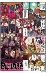  4boys 4koma ahoge artist_name biting black_hair blue_eyes brown_hair cage clenched_teeth cocktail_glass comic copyright_name crying cup darling_in_the_franxx drinking_glass fangs fetal_position flag futoshi_(darling_in_the_franxx) gorou_(darling_in_the_franxx) hairband highres hiro_(darling_in_the_franxx) ichigo_(darling_in_the_franxx) mato_(mozu_hayanie) miku_(darling_in_the_franxx) multiple_boys multiple_girls pink_hair sharp_teeth sock_garters speech_bubble teeth translation_request twintails uniform wavy_eyes zero_two_(darling_in_the_franxx) zorome_(darling_in_the_franxx) 
