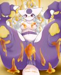  anthro anthrofied breasts digital_media_(artwork) female geiru_mirua hi_res hindpaw honey looking_at_viewer mienshao nintendo paws pok&eacute;mon pok&eacute;mon_(species) pok&eacute;morph pussy solo video_games 