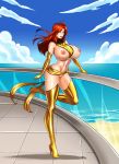  1girl breasts devil-v huge_breasts jean_grey marvel nipples nude phoenix_(x-men) red_hair sash x-men 
