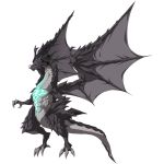  1boy claws dragon fafnir fate/apocrypha fate/grand_order fate_(series) full_body green_eyes horns sieg_(fate/apocrypha) tail wings 