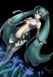  absurdres aqua_eyes bad_id bad_pixiv_id hatsune_miku hatsune_miku_(append) highres hosato_mikine long_hair navel solo twintails very_long_hair vocaloid vocaloid_append 