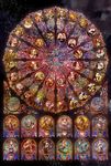  6+girls image_sample multiple_boys multiple_girls original pixiv_sample stained_glass star yuu_(arcadia) 