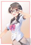  megane megurumiru seifuku takayama_sayoko the_idolm@ster the_idolm@ster_million_live! 