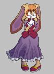  anthro clothing dress droopy_ears female fur goiaba lagomorph long_ears mammal rabbit smile solo sonic_(series) vanilla_the_rabbit 