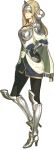  absurdres armored_boots blonde_hair boots breastplate breasts brown_eyes cape cleavage fire_emblem fire_emblem_echoes:_mou_hitori_no_eiyuuou full_body gloves helmet hidari_(left_side) high_heel_boots high_heels highres jewelry knee_boots long_hair matilda_(fire_emblem) metal_boots necklace official_art pantyhose scan solo transparent_background 