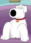  brian_griffin butt canine collar dog edit family_guy featureless_crotch lonbluewolf looking_at_viewer mammal naked_collar spread_butt spreading 