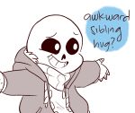  alternate_universe animated_skeleton bone clothing crossover hoodie hug humanoid littletale mudkipful not_furry sans_(undertale) skeleton smile solo sweatshirt undead undertale video_games 