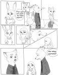  2016 anthro canine comic disney female fox hi_res iheart7968 judy_hopps lagomorph male mammal nick_wilde rabbit zootopia 