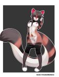  acala anthro breasts clothed clothing ear_piercing feline female flashing forsakenmaddness hi_res looking_at_viewer mammal nipples panties panties_down pants_down partially_clothed piercing pussy raised_shirt simple_background skimpy solo tsampikos underwear 