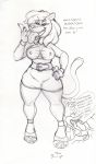  anthro cougar feline female mammal miss_cougar_(new_looney_tunes) new_looney_tunes sketch solo thebigmansini warner_brothers 