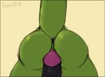  2018 animated anthro anus black_penis butt crotch_tuft digital_drawing_(artwork) digital_media_(artwork) duo faceless_male from_behind_position green_scales hot_dogging jiggle koorivlf koorivlf_tycoon lizard male nude penis precum rear_view reptile scales scalie sex simple_background tycoon uncut 
