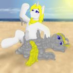  beach brony deadie equine heat_(disambiguation) horse kitshokit male male/male mammal melting my_little_pony penis pony sand seaside sun 
