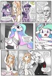  2016 anon breasts clothed clothing comic cutie_mark dialogue english_text equine fan_character feathered_wings feathers female feral friendship_is_magic fur green_eyes group hair hi_res horn horse human hybrid male mammal mascara_maroon multicolored_hair my_little_pony necktie nipples nude open_mouth pencils_(artist) pony princess_celestia_(mlp) purple_eyes tears text twilight_sparkle_(mlp) white_feathers white_fur winged_unicorn wings 