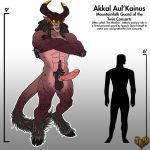  akkal clothing cock_ring demon dreadlocks facial_piercing hairy horn incubus jessica_anner jewelry larger_male male muscular muscular_male nose_piercing nude penis piercing pubes size_difference 