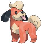  commentary creature dog english_commentary etherealhaze full_body looking_away looking_to_the_side no_humans pokemon pokemon_(creature) pokemon_gsc_beta pudii standing sugimori_ken_(style) tongue tongue_out transparent_background 