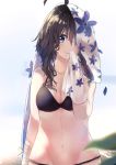  bandages bikini cleavage soranagi_yuki swimsuits towel 