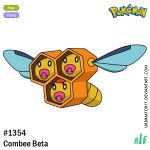 bug character_name combee_(beta) creature deviantart_username full_body insect insect_wings logo no_humans number pacifier pokemon pokemon_(creature) pokemon_dppt_beta pokemon_number signature solo transparent_background urbinator17 watermark web_address wings 