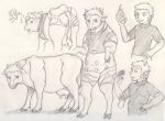  2008 beverage bovine butt cattle clothed clothing female feral gender_transformation hair hooves horn human human_to_feral killpanda male mammal monochrome mtf_transformation nude sequence shirt short_hair solo standing surprise teats torn_clothing transformation udders 