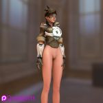  3d blender overwatch pussy tracer_(overwatch) 