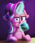  2018 equine female feral friendship_is_magic fur hair hi_res horn mammal multicolored_hair my_little_pony reaction_image solo starlight_glimmer_(mlp) thediscorded unicorn 