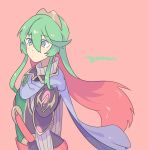  alternate_color alternate_hair_color blush falchion_(fire_emblem) fire_emblem fire_emblem:_kakusei gloves green_hair highres long_hair looking_at_viewer lucina simple_background solo super_smash_bros. tiara yasaikakiage 