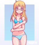  1girl blonde_hair glasses perrine_h_clostermann pixel_art wannabepixels 