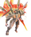  1boy alien battleborn caldarius energy_blade mecha_suit red_eyes solo ziro_(daydozen) 