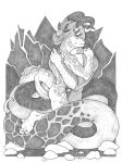  animal_genitalia animal_penis anthro askar black_and_white claws cuddling dragon duo erection eyes_closed genital_slit horn ismar lizard male male/male monochrome naga neverneverland nightcrauzer nude pencil_(disambiguation) penis reptile scales scalie slit snake traditional_media_(artwork) 