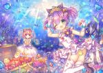  :o ;d air_bubble anchor azur_lane black_footwear black_ribbon blue_flower blush bouquet bubble chain clownfish commentary_request coral coral_reef crown dappled_sunlight dress elbow_gloves fish flower gem gloves green_eyes hair_flower hair_ornament hair_ribbon high_heels holding holding_bouquet javelin javelin_(azur_lane) jellyfish juno_(azur_lane) long_hair looking_at_viewer looking_to_the_side mini_crown multiple_girls object_namesake one_eye_closed open_mouth outdoors pink_hair pjrmhm_coa purple_eyes purple_hair ribbon rose ruby_(stone) shoes sleeveless sleeveless_dress smile standing standing_on_one_leg suction_cups sunlight tentacles thighhighs tiara treasure_chest two_side_up underwater very_long_hair weapon wedding_dress white_dress white_gloves white_legwear yellow_flower yellow_rose 