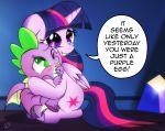  ! 2018 blush castle crystals cute cute_fangs cutie_mark dialogue dragon dsana duo embrace english_text equine eyebrows eyelashes fangs feathered_wings feathers female feral floppy_ears friendship_is_magic green_eyes grin hair holding_character hooves horn hug inside male mammal membranous_wings multicolored_hair my_little_pony nude one_eye_closed parent purple_eyes purple_feathers scalie shadow signature sitting slit_pupils smile spade_tail spike_(mlp) tears tears_of_joy teeth text twilight_sparkle_(mlp) winged_unicorn wings 