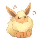  2016 ambiguous_gender crown eeveelution flareon kanannbo nintendo pok&eacute;mon pok&eacute;mon_(species) simple_background solo video_games white_background 