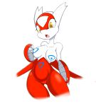  3_fingers absurd_res anthro anthrofied blue_areola blue_nipples breasts brown_pupils female hi_res latias legendary_pok&eacute;mon nintendo nipples open_mouth pok&eacute;mon pok&eacute;mon_(species) pussy red_skin simple_background solo teeth thedemonfoxy tongue video_games white_background white_skin yellow_eyes 