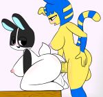  anal anal_juice anal_penetration animal_crossing ankha anthro anthro_on_anthro anus balls big_breasts big_butt blush breasts butt cat crossgender dickgirl dickgirl/dickgirl dickgirl_penetrating dotty_(animal_crossing) duo erection feline from_behind_position hi_res intersex intersex/intersex intersex_penetrating interspecies lagomorph looking_pleasured mammal nintendo nipples nude open_mouth penetration penis pink_background rabbit sex simple_background tongue tongue_out tonytoran vein veiny_penis video_games 