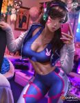  cleavage d.va headphones logan_cure overwatch 