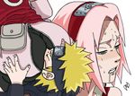  1girl ass haruno_sakura naruto naruto_(series) naruto_shippuuden omar-sin uzumaki_naruto 