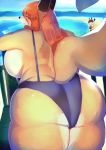  2018 anthro big_butt breasts butt canine clothing digital_media_(artwork) female huge_butt kyuuri looking_at_viewer looking_back mammal solo thick_thighs 