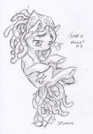  &lt;3 2018 dilarus dreadlocks dreadlocks_pubes english_text equine female feral friendship_is_magic greyscale horse mammal monochrome my_little_pony pony pubes simple_background sketch solo text tree_hugger_(mlp) white_background 
