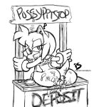  &lt;3 2011 after_sex amy_rose anthro anus black_and_white body_writing bottomless breasts butt cd_player clothed clothing cum cum_from_ass cum_from_pussy cum_in_pussy cum_inside drooling eyelashes female fucked_silly gloves hedgehog is_(artist) looking_at_viewer looking_back mammal monochrome music musical_note nipples open_mouth public_use pussy saliva simple_background sitting solo sonic_(series) tally_marks text tongue tongue_out white_background 