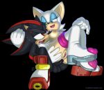  2013 anal anus balls clothing female footwear gloves green_eyes is_(artist) male male/female penis pussy red_eyes rouge_the_bat shadow_the_hedgehog shoes sonic_(series) sweat 