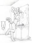  2018 anthro breasts clothed clothing female flinters lagomorph lollipop_bunny mammal nipple_bulge panties rabbit solo underwear what_has_science_done 